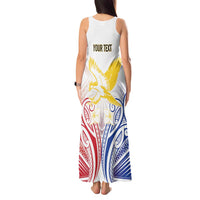 Philippines Tribal Sun Personalized Tank Maxi Dress Hunting Eagle
