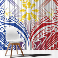 Philippines Tribal Sun Window Curtain Hunting Eagle