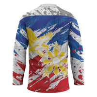Personalized Filipino Sun and Stars Hockey Jersey Grunge Vibes