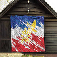 Filipino Sun and Stars Quilt Grunge Vibes