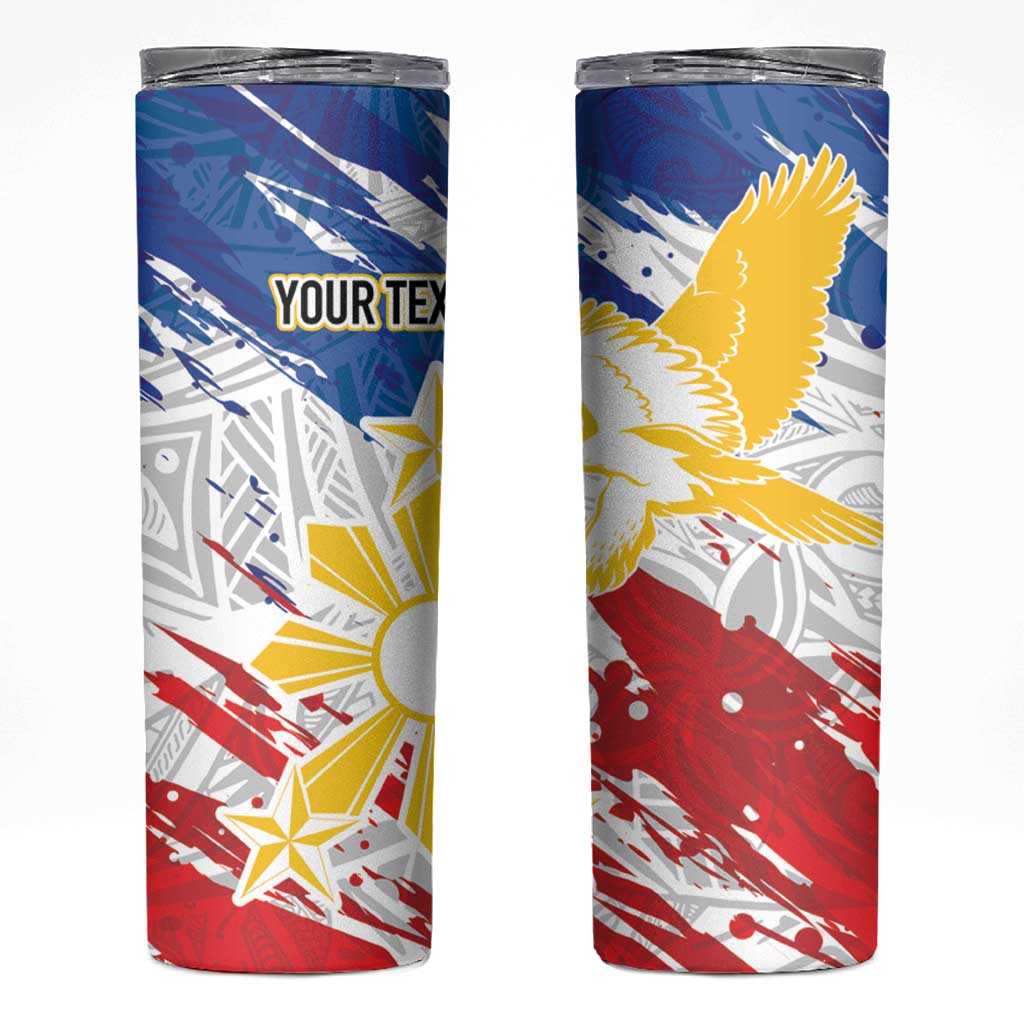 Personalized Filipino Sun and Stars Skinny Tumbler Grunge Vibes
