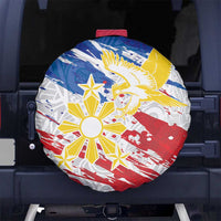 Filipino Sun and Stars Spare Tire Cover Grunge Vibes