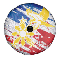 Filipino Sun and Stars Spare Tire Cover Grunge Vibes