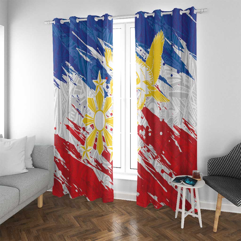 Filipino Sun and Stars Window Curtain Grunge Vibes
