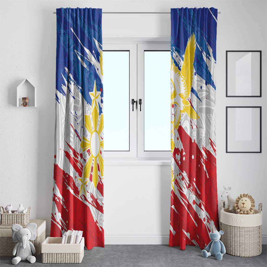 Filipino Sun and Stars Window Curtain Grunge Vibes