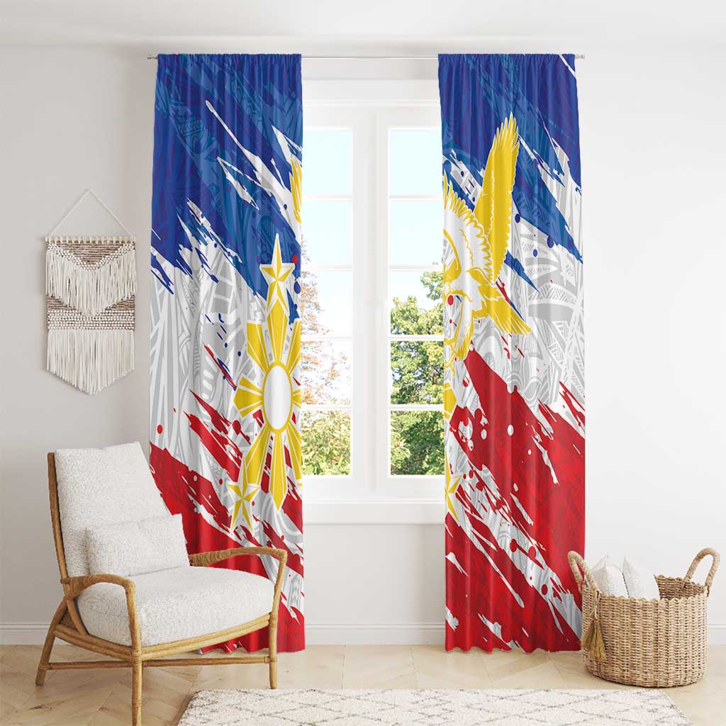 Filipino Sun and Stars Window Curtain Grunge Vibes