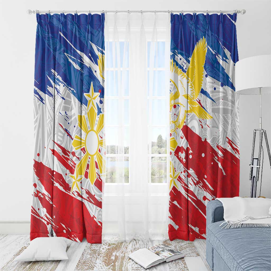 Filipino Sun and Stars Window Curtain Grunge Vibes
