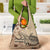 Vaiaso o le Gagana Samoa Grocery Bag Siapo Motif Beige