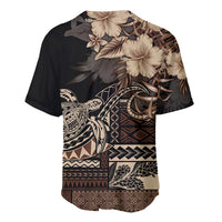 Vaiaso o le Gagana Samoa Baseball Jersey Siapo Motif Black