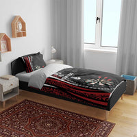 Personalized New Zealand Darts Bedding Set Kowhaiwhai Whero Koiri - Manaia