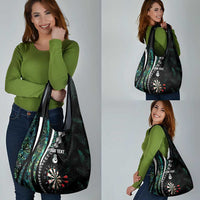Personalized New Zealand Darts Grocery Bag Paua Shell Koiri - Manaia