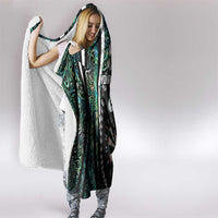 Personalized New Zealand Darts Hooded Blanket Paua Shell Koiri - Manaia