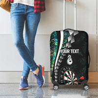 Personalized New Zealand Darts Luggage Cover Paua Shell Koiri - Manaia LT7 - Polynesian Pride