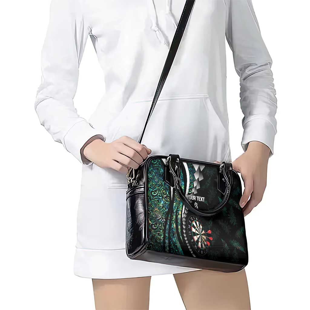 Personalized New Zealand Darts Shoulder Handbag Paua Shell Koiri - Manaia