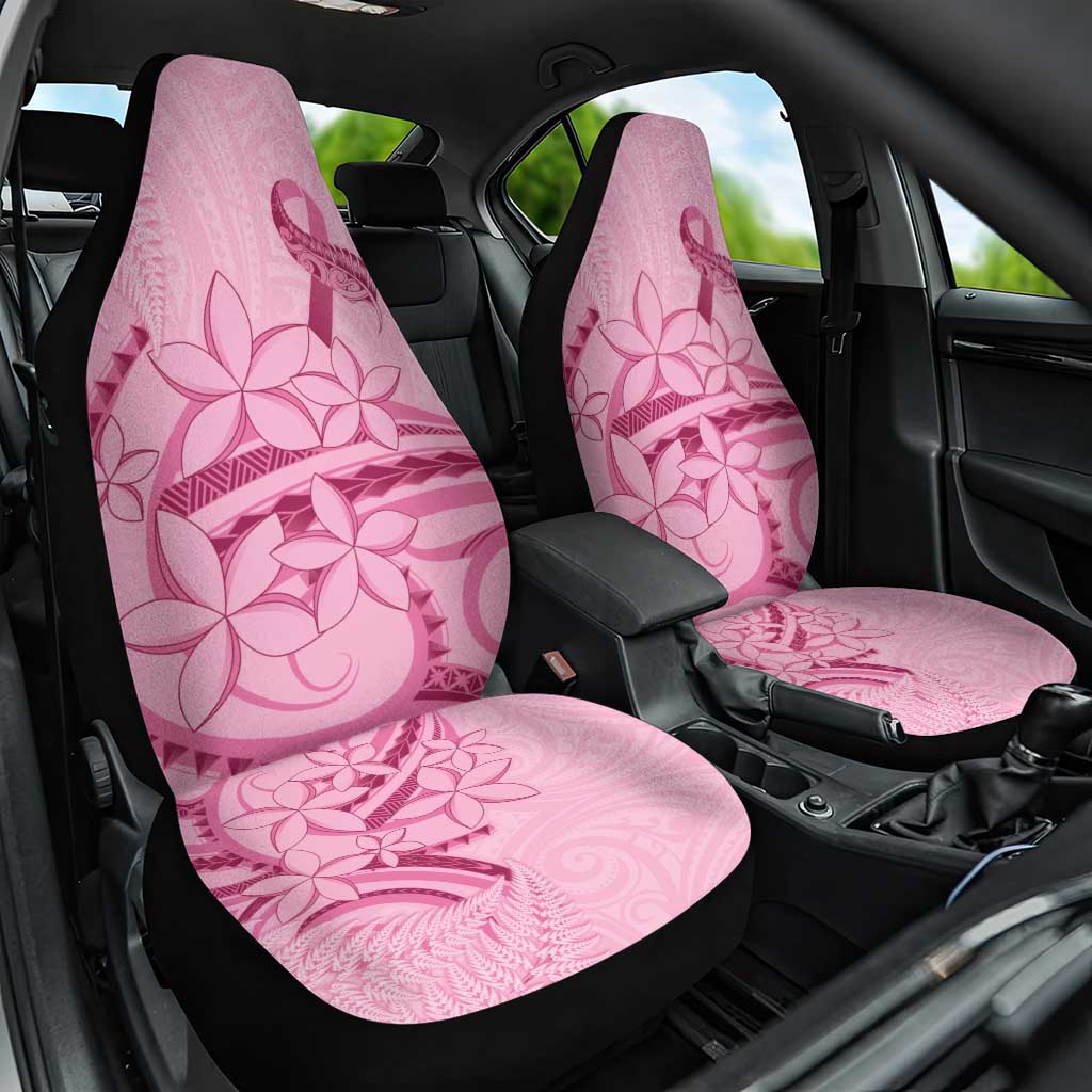 Aotearoa Maori Car Seat Cover Pink Fern Ribbons - Polynesian Pride