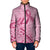 Aotearoa Maori Padded Jacket Pink Fern Ribbons - Polynesian Pride