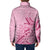 Aotearoa Maori Padded Jacket Pink Fern Ribbons - Polynesian Pride
