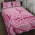 Aotearoa Maori Quilt Bed Set Pink Fern Ribbons - Polynesian Pride