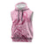 Aotearoa Maori Sleeveless Hoodie Pink Fern Ribbons - Polynesian Pride