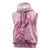 Aotearoa Maori Sleeveless Zip Hoodie Pink Fern Ribbons - Polynesian Pride
