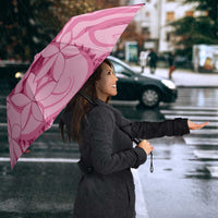 Aotearoa Maori Umbrella Pink Fern Ribbons - Polynesian Pride