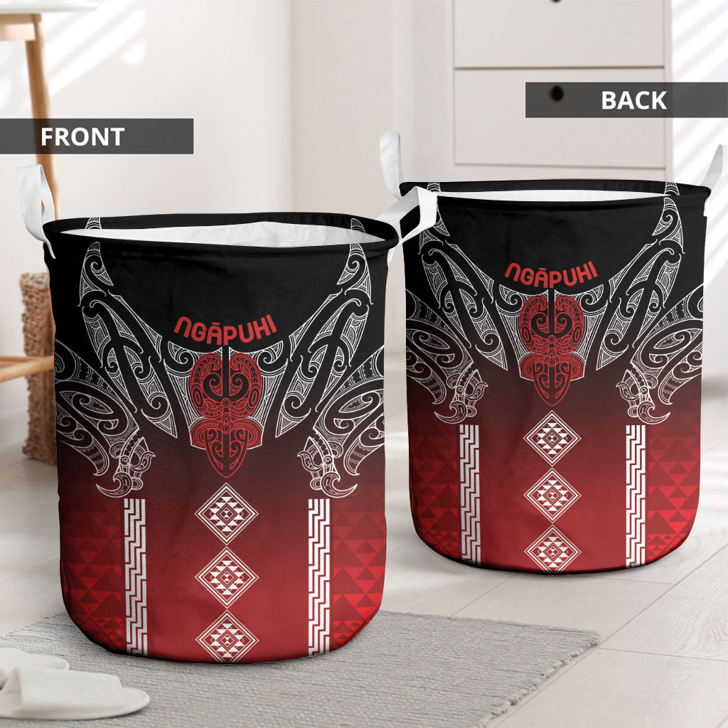 Aotearoa Maori Iwi Heritage Laundry Basket Ngapuhi Kokowai LT7 - Polynesian Pride
