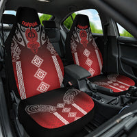 Aotearoa Maori Iwi Heritage Car Seat Cover Ngapuhi Kokowai LT7 One Size Red - Polynesian Pride