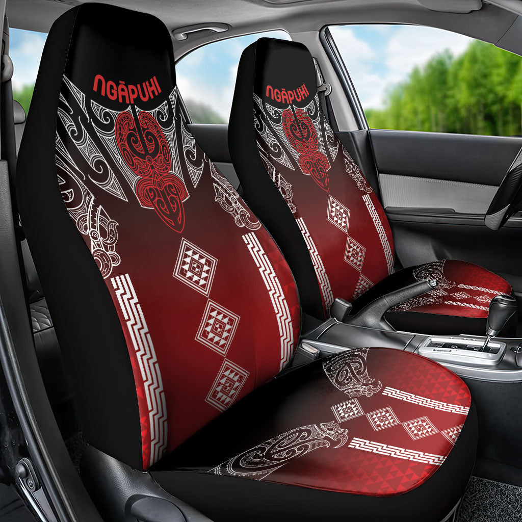 Aotearoa Maori Iwi Heritage Car Seat Cover Ngapuhi Kokowai LT7 - Polynesian Pride