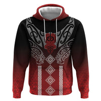 Aotearoa Maori Iwi Heritage Hoodie Ngapuhi Kokowai LT7 Pullover Hoodie Red - Polynesian Pride