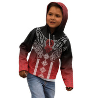 Aotearoa Maori Iwi Heritage Kid Hoodie Ngapuhi Kokowai LT7 - Polynesian Pride