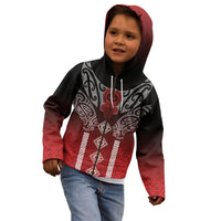 Aotearoa Maori Iwi Heritage Kid Hoodie Ngapuhi Kokowai LT7 - Polynesian Pride