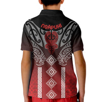 Aotearoa Maori Iwi Heritage Kid Polo Shirt Ngapuhi Kokowai LT7 - Polynesian Pride