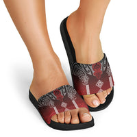 Aotearoa Maori Iwi Heritage Slide Sandals Ngapuhi Kokowai LT7 - Polynesian Pride