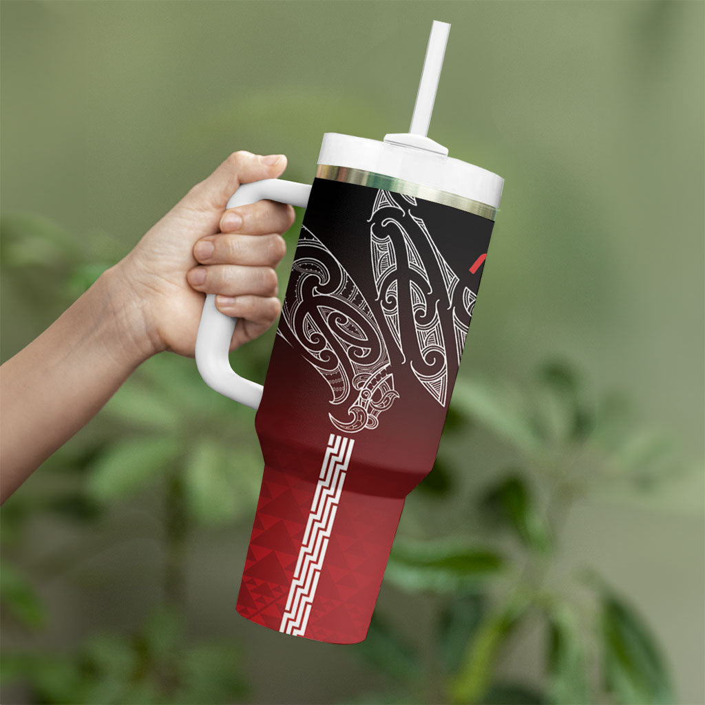 Aotearoa Maori Iwi Heritage Tumbler With Handle Ngapuhi Kokowai LT7 - Polynesian Pride