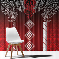 Aotearoa Maori Iwi Heritage Window Curtain Ngapuhi Kokowai LT7 - Polynesian Pride