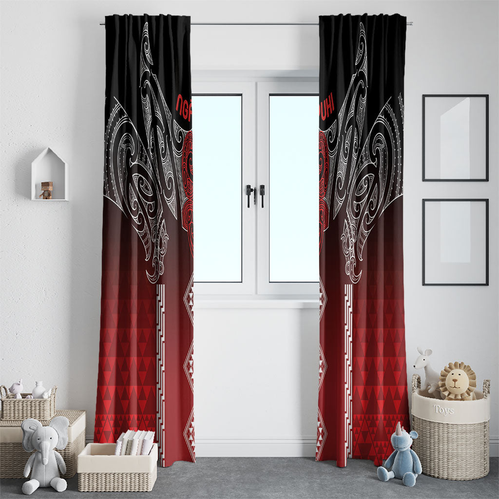 Aotearoa Maori Iwi Heritage Window Curtain Ngapuhi Kokowai LT7 - Polynesian Pride