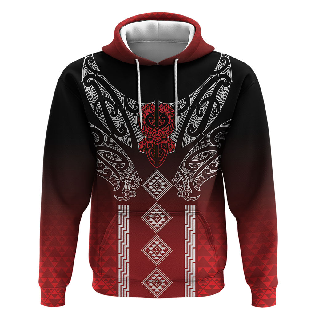 Aotearoa Maori Iwi Heritage Zip Hoodie Ngapuhi Kokowai LT7 Pullover Hoodie Red - Polynesian Pride