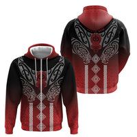 Aotearoa Maori Iwi Heritage Zip Hoodie Ngapuhi Kokowai LT7 - Polynesian Pride
