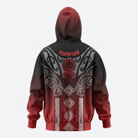 Aotearoa Maori Iwi Heritage Zip Hoodie Ngapuhi Kokowai LT7 - Polynesian Pride