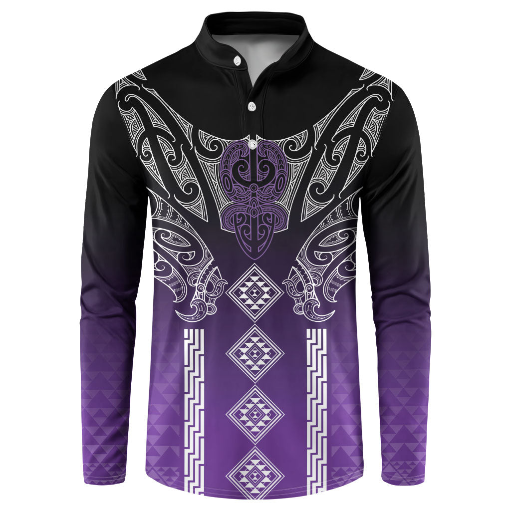 Aotearoa Maori Iwi Heritage Button Sweatshirt Ngati Porou Waiporoporo
