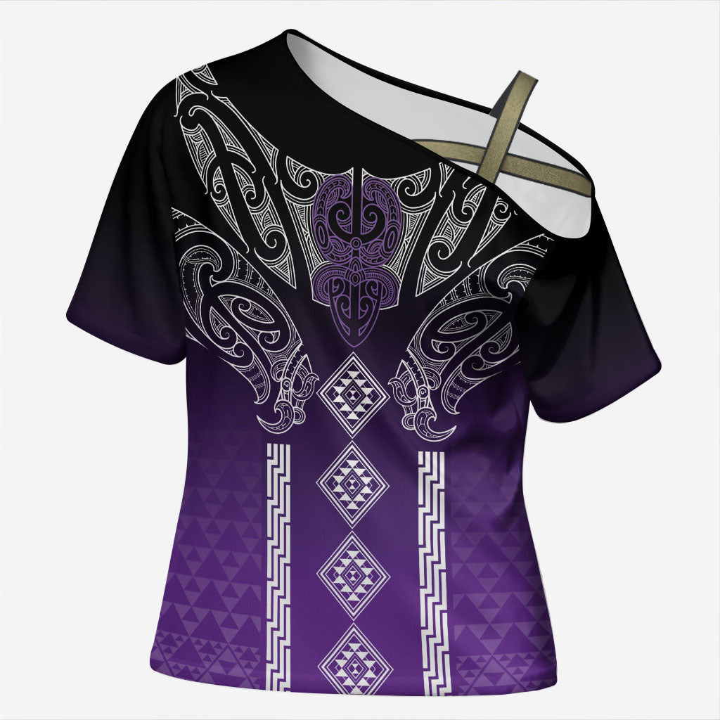 Aotearoa Maori Iwi Heritage Cross Shoulder Shirt Ngati Porou Waiporoporo