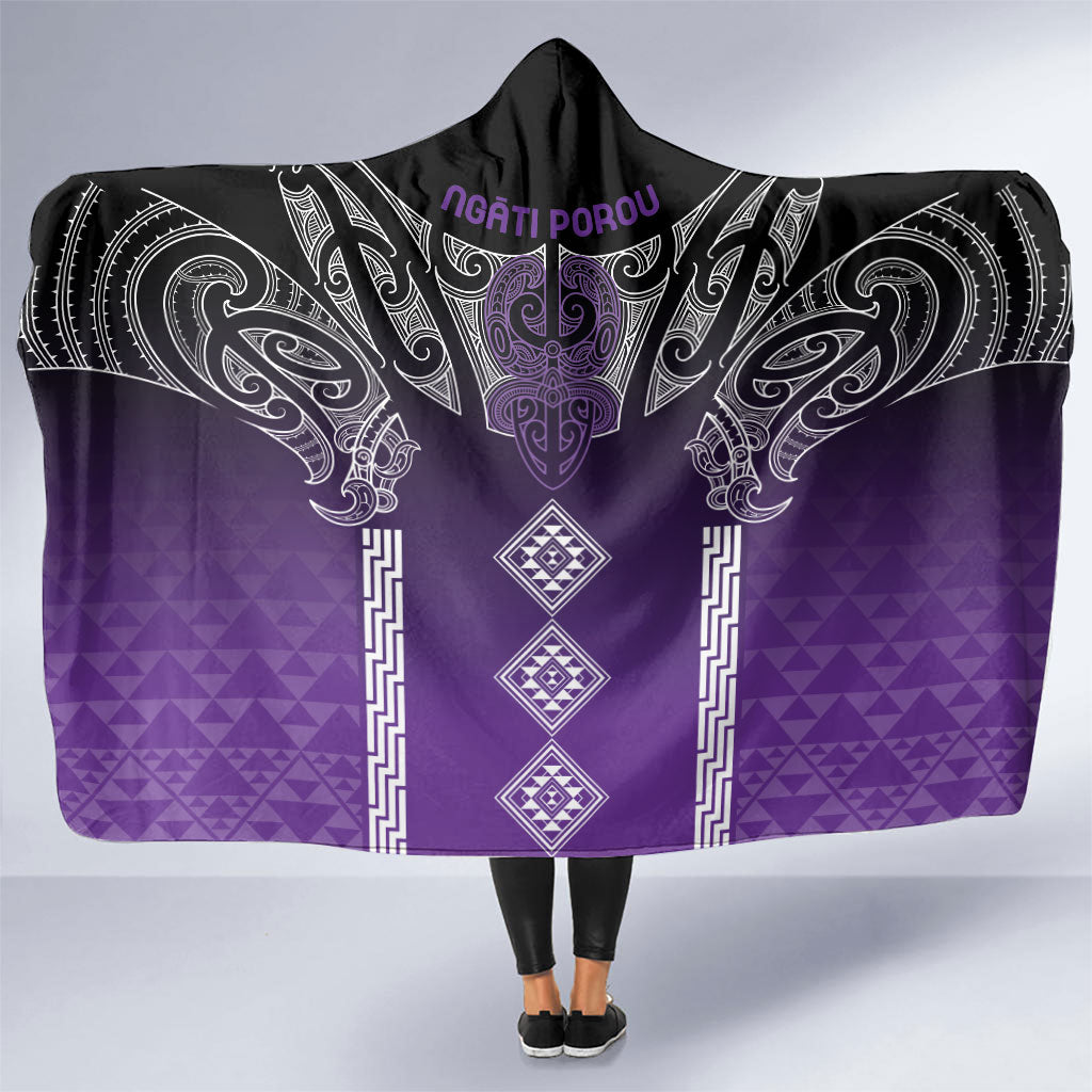 Aotearoa Maori Iwi Heritage Hooded Blanket Ngati Porou Waiporoporo