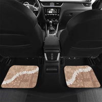 Hawaii Aloha Car Mats Beige Quilt Patch Work Mix Plumeria Lei