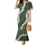 Hawaii Aloha Family Matching Mermaid Dress and Hawaiian Shirt Sage Quilt Patch Work Mix Plumeria Lei