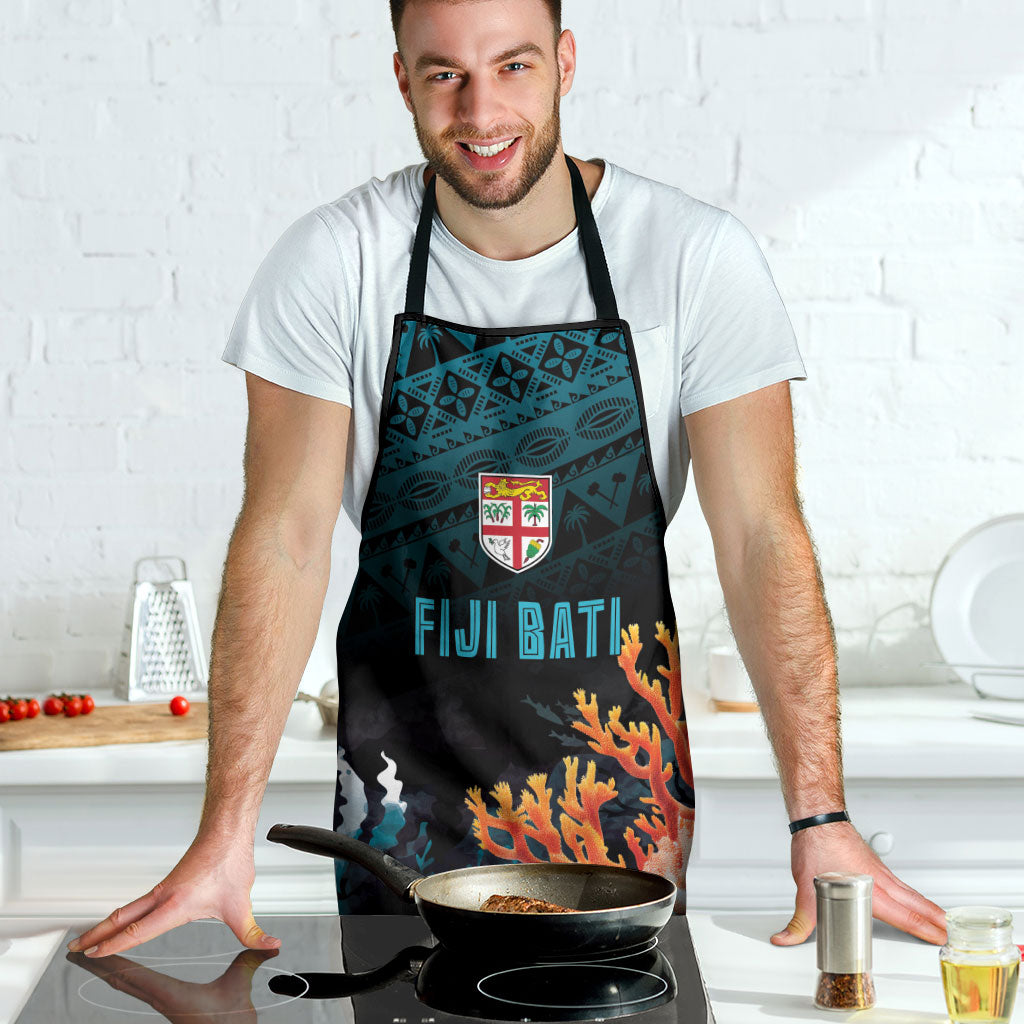 Fiji Bati Rugby Viti Masi Apron Coral Motifs LT7 - Polynesian Pride