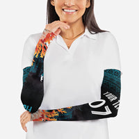Fiji Bati Rugby Custom Viti Masi Arm Sleeves Coral Motifs LT7 - Polynesian Pride