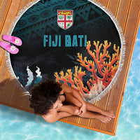 Fiji Bati Rugby Viti Masi Beach Blanket Coral Motifs LT7 - Polynesian Pride