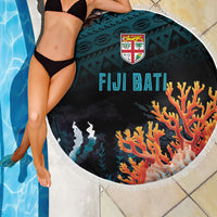 Fiji Bati Rugby Viti Masi Beach Blanket Coral Motifs LT7 - Polynesian Pride