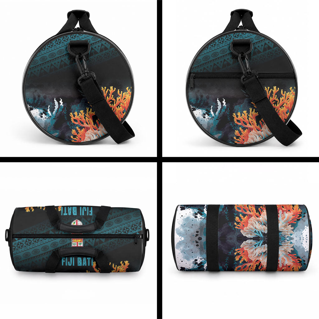 Fiji Bati Rugby Viti Masi Duffle Bag Coral Motifs LT7 - Polynesian Pride