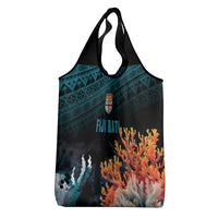 Fiji Bati Rugby Viti Masi Grocery Bag Coral Motifs LT7 - Polynesian Pride